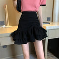 Skirts Womens Solid Shirring Sweet Mini Trumpet High Waist Designers Tender Korean Style Summer Sexy All-match Leisure Female